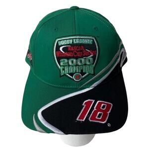 Vintage Y2K Nascar Winston Cup Bobby Labonte Racing Green & Black Snapback Hat